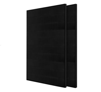 China Full Solar Powered System Tier1 USA 425W 450W Black All Black Solar Panel Price Tesla Longi Solar Panels For On-Grid Hybrid System for sale