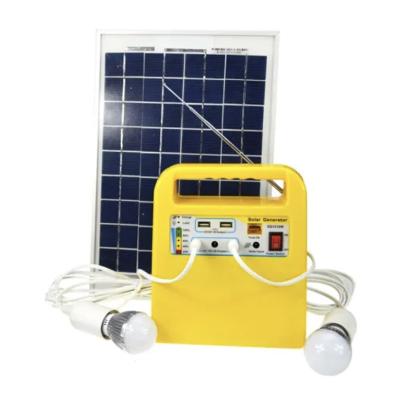 China DC 12V Solar Power Bank 10w Solar Panel Portable Solar Power Station Type C With Led Lighting for sale