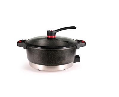 China 6 Liter Outdoor Nonstick Household Aluminum Ring Buckle Large Explosion-proof Micro Pressure Cooker On Sale for sale