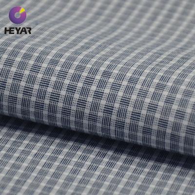 China High Quality BCI Cotton Check Stretch Shirt Fabric Shrink-Resistant for sale