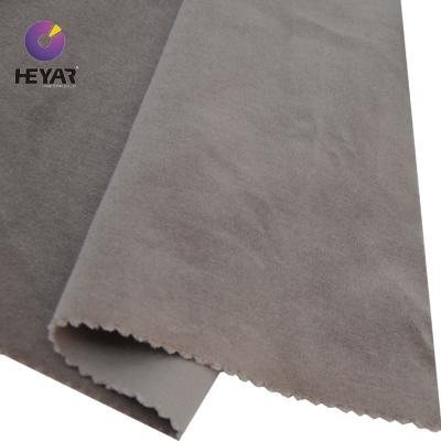 China 100% high quality fusible cotton velor fabric for sale