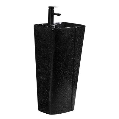 China Modern Cheap Hotel Sanitary Modern Ceramic Portable Black Color Top Mount Bathroom Packing Style Lab Sink Ware Pure Eco Origin for sale