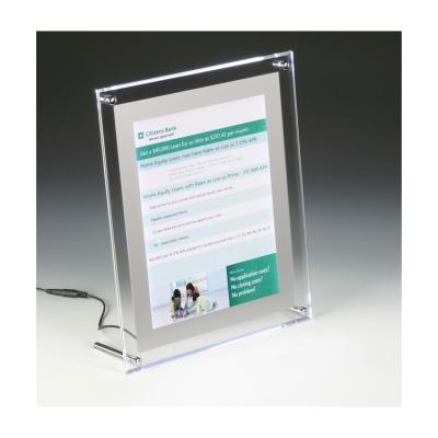 China A4 A5 A6 Eco - Friendly Clear Acrylic Display Stand Sign Holder Menu Holder for sale