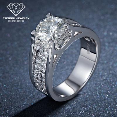 China Custom Fashion Romantic and Simple Wedding Moissanite Diamond Rings Men's Boys Gold Champion 9k 10k14k 18k for sale