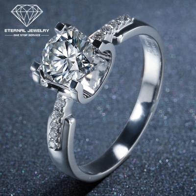 China Believed ; Religious; CLASSIC; Office ; hip-hop; 2 Carat 3 Carat Moissanite Diamond Wedding Ring Yellow White Women S925 Pure Gold Solid Custom Romantic Silver 9k 10k 14k 18k 24k 1 Natural for sale