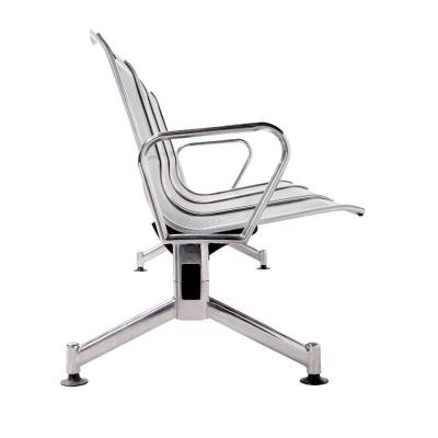 China Modern 3 Seater Modern Stainless Steel Hideaway Bench Chairs For Airport/Hospital/Bank/Clinic/School for sale