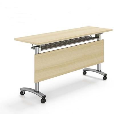 China (Size)Adjustable Foldable Desk Computer Table Study Table Meeting Training Table with Lockable Wheels for sale