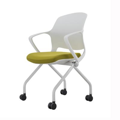 China Wholesale (Height) Adjustable Padded Stackable Chairs Modern Office Chair With White PP Back for sale