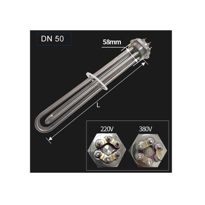 China Hotels Customized Threaded Electric Stainless Steel Water Heating Element Water Tank Heating Tube for sale