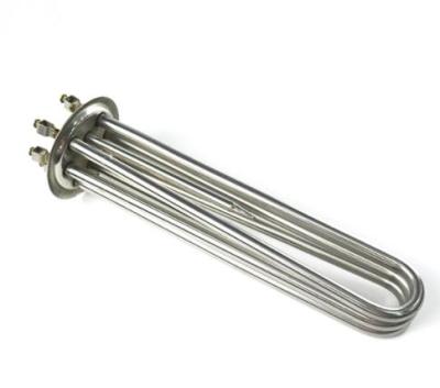 China Hotels High Power Stainless Steel Flange Immersion Heating Element Boiler Or Water Flanged Heating Tube 3000w 220v 230v 240v 380v for sale