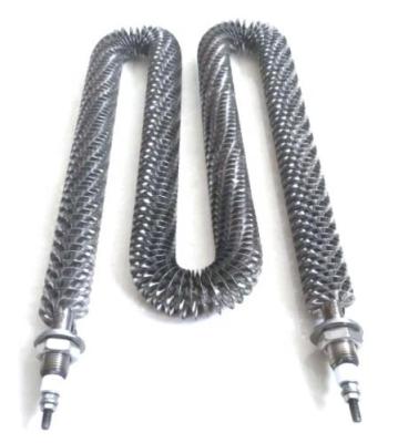 China Hotels Coil Finned Stainless Steel Heating Element for sale