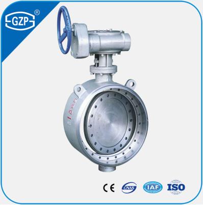 China General API Standard Metalic Seal Handle Turbine Drive Butt Welded Common Butterfly Valve for sale