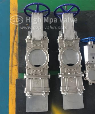 China General PN10 PN16 Hook Type Metal Seat DN 600 700 800 900 1000 1200 Knife Gate Valves for sale