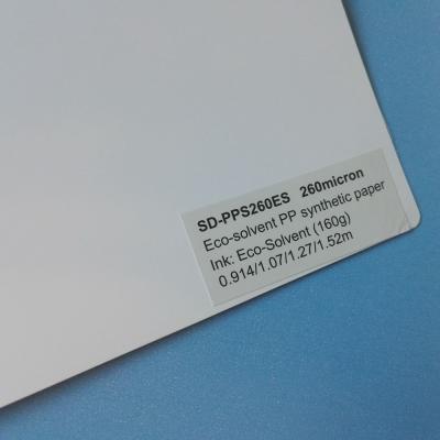 China Moisture Proof PVC Printing PP Material Synthetic Paper Used On X Banner for sale