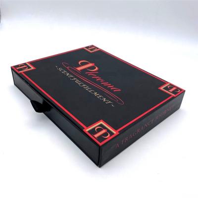 China Recyclable Custom Printing Luxury Hard Rigid Cardboard Slip Box With Ribbon Rope Gift Sleeve Drawer Box Packaging for sale