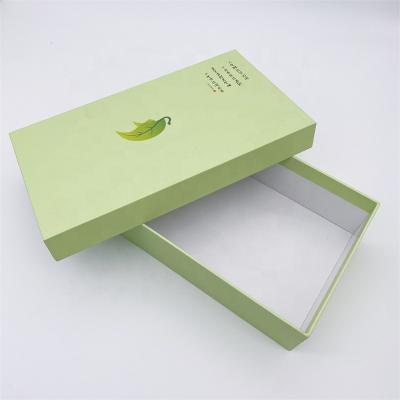 China Hot Sale Recyclable Recycle Rigid Gift Boxes Custom Top And Base Box With Gray Board Material For Tea for sale