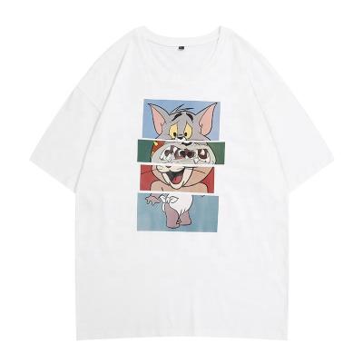 China Anti-wrinkle cartoon boys printed t-shirts 2022 designer casual t-shirts cotton short sleeve men's t-shirt graphic for sale