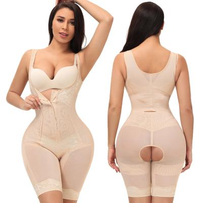 China Antibacterial Corset Postpartum Recovery One-Piece Body Shaping Clothes For Lace Up Shape Beauty Body Fencing Breasted Shapewear for sale