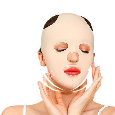 China JLK 3D Beauty Breathable Reusable Breathable Women Anti Wrinkle Slimming Full Bandage V Shaper Face Lift Sleeping Mask for sale