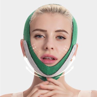 China Chin Reduce Bandage JLK Double Cheek Facial V-Shape Lift Up Thin Double Line Chin Reduce Mask Strap Face Bandage for sale