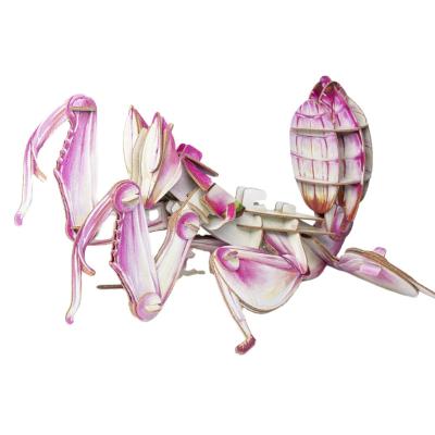 China Educational Toy Custom Kids Jigsaw Puzzles Toy Orchid Mantis 3d Children Paper Puzzle Supplier Kids Puzzle Unique DIY Cartoon Unisex for sale