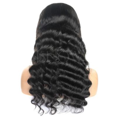 China H.Y Brazilian Hair Wig 150% Density Deep Wave 13x4 Lace Front Wig Loose Hair, Half Hand Tied Loose Wave Wig With Baby Hair for sale