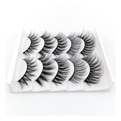 China China Professional Manufacture Thick Five Pairs 3d Gl Series False Eyelashes for sale