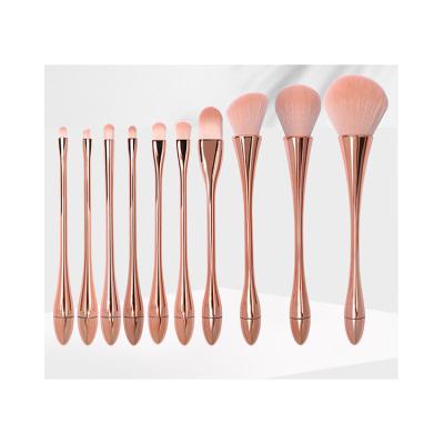 China FACE Factory Price Eye Set Professional Kit Wholesale Rose Gold Bag High Quality Gold Makeup Brush for sale