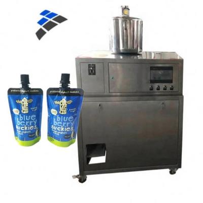 China Food Korea Chili Sauce Doypack / Pouch Holder With Spout Filling And Capping Packing Machine for sale