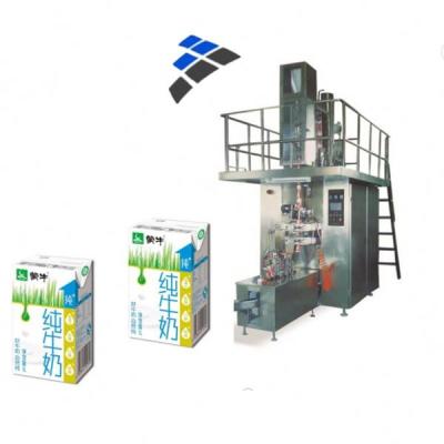 China Slim 200ml Food Carton Packing Box Packaging Machine Juice Carton Fill Machine for sale