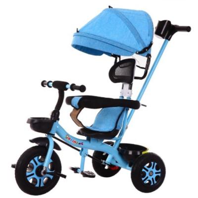 China Cheap price children 4 in 1 baby strollers walkers kids trikes 3 wheel tricycle for sale