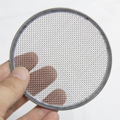 China Corrosion Resistance 50-200mesh Round Woven Form SS 304 Stainless Steel Mesh Filter Screen Disc for sale