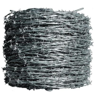 China Rust Resistant Single Line Or Reverse Galvanized Security Barbed Wire Farm Fence for sale