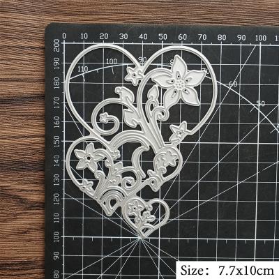 China China Custom Metal Cutting Die Love Shape Decorative Photo Album Holiday Greeting Card Process Cutting Die for sale