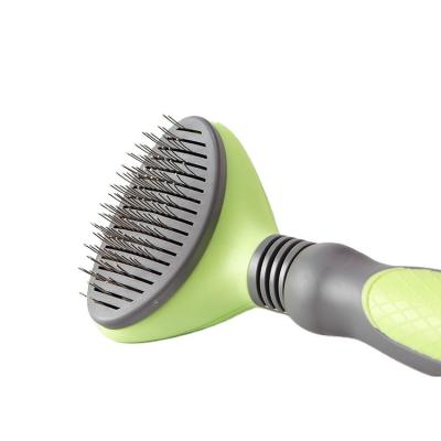 China Factory Stocked Wholesale Best Pet Cleaning Needle Sweep Cat Dog Grooming Slicker Brush Dematting Tool Pampers Grooming Massage Comb for sale