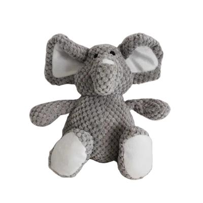 China Wholesale Stocked Washable and Portable Monkey Elephant Duck Chew Dog Plush Toys for sale