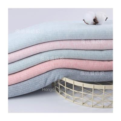 China Stain Cotton Velvet Baby Colored Jacquard Pit Strip Cotton Wool Crawling Repellent Hot Selling Double Sided Apparel Homewear Fabric for sale