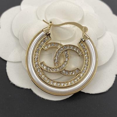 China Custom Brass Fashion Rhinestone GG CC Women Brooch Pin Jewelry Inspired Designer Brooches for sale