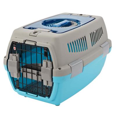 China Multifunctional Breathable Plant With Big Wheel Pet Travel Carrier Cage For Cat Dog for sale