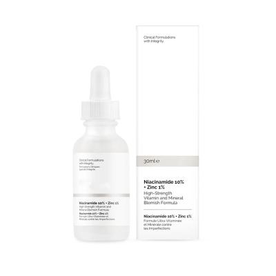 China Moisturizer In Stock Niacinamide 10%+Zinc 1% Mineral Serum Liquid Flayer High Whiten Moisturize Shrinking Pores for sale