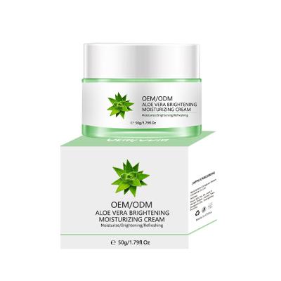 China Wholesale Custom Logo Aloe Vera Face Cream 50g Oil Control Brightening Moisturizer For Face for sale