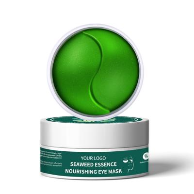 China Private Label New Product 60pcs Seaweed Dark Nourish Circles Moisturize Under Eye Patches Crystal Gel Eye Mask Anti Aging for sale