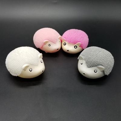 China TPR 2019 New Products Puffer Squeeze Relief Stress Balls Cute Hedgehog Rabbit Shape Toy For Children for sale