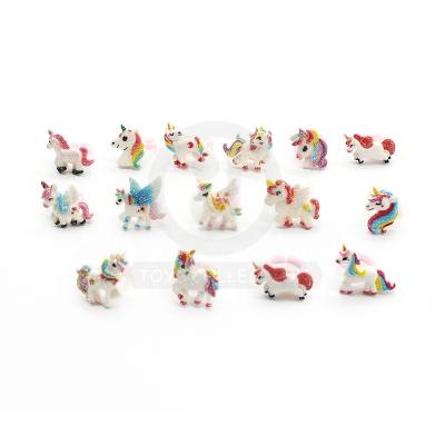 China Mini Toy New Design Assorted Cute Unicorn Plastic Finger Ring Toy for Girls Gift for sale