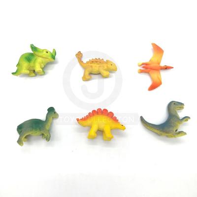 China For Capsule / Education Plastic Toys / Animal Plastic Animal Figures High Quantity Drawing 6 Designs Small Dinosaur Toy For Kids for sale