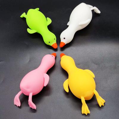 China Lovely High Quality Wholesale Hot Selling Duck Decompression Creative Squeeze Cute Duck Shape Vent Toys For cartoon for sale