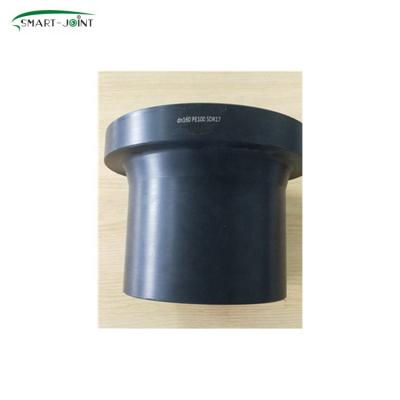 China PE100 Pipeline PE Fitting Pipe End Fusion Flange Underground Adapter Stub End for sale