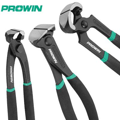 China Cutting New Design Hot Selling PROWIN 6/7/8/9/10/11 Inch Lathe Carpenter Pincer End Cutting Pliers for sale