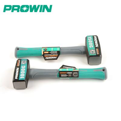 China Shockproof German British Type 1000g 1500g 1800g Machinist Hammer PROWIN Free Sample Professional Manufacture Stoning Hammer for sale