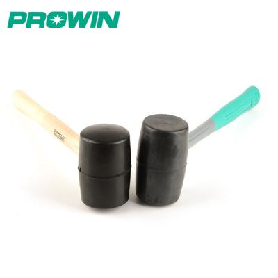 China Rubber Mallet Hammer PROWIN Free Sample Safe&Durable Rubber Dead Blow Mallet Hammer for sale